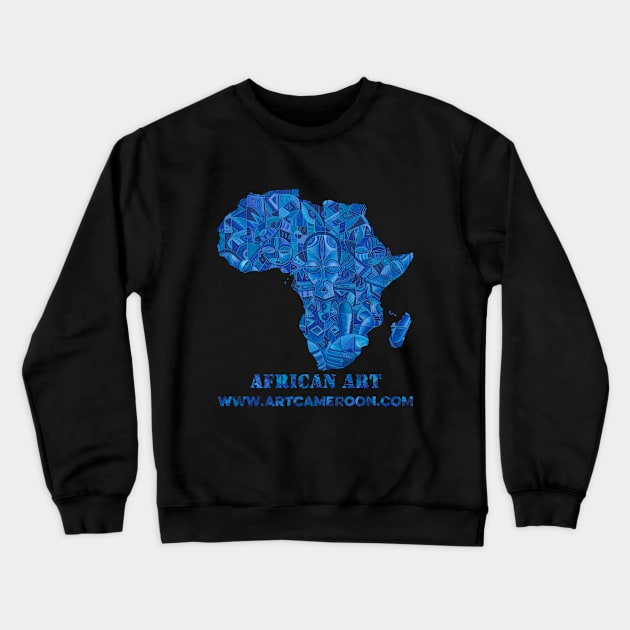 The Blues Band African Musicians Crewneck Sweatshirt by ArtCameroon